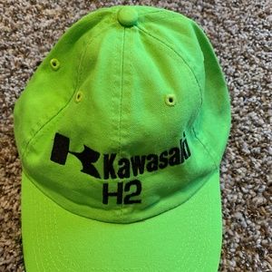lime green ball cap